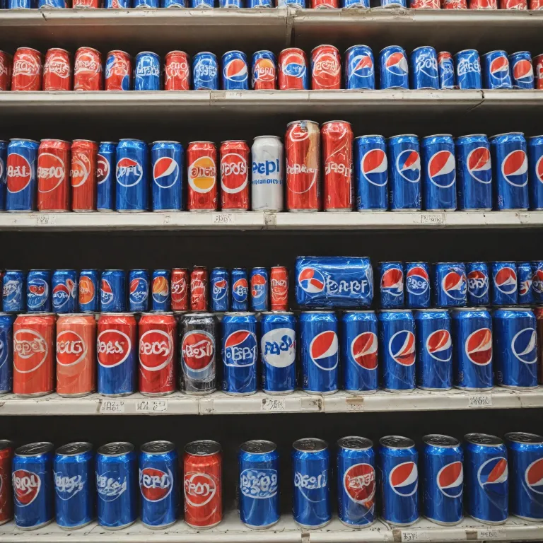 L'évolution des canettes Pepsi dans la grande distribution