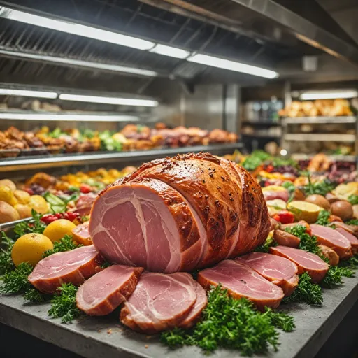 Combien coûte un jambon à la broche en grande distribution ?